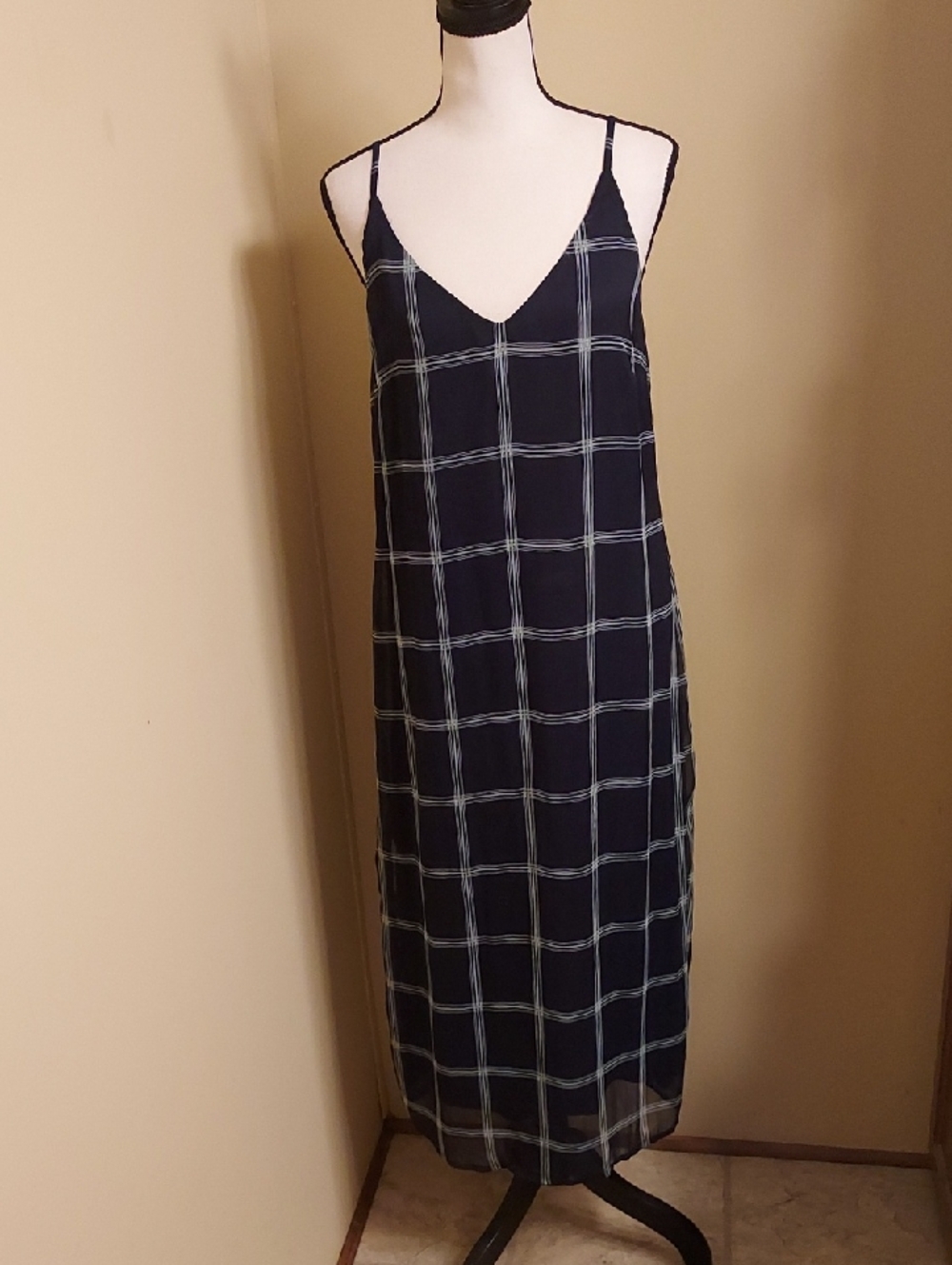 O'Neill Shaw Window Pane Midi Sundress